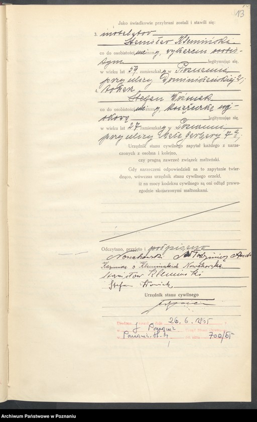 Obraz 15 z jednostki "Księga miejscowa małżeństw tom IV [Rejestr główny małżeństw]"