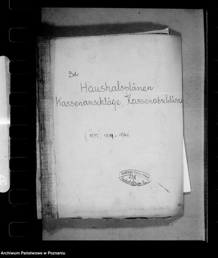 Obraz 4 z jednostki "Auszüge aus Haushaltsplänen, Kassenanschläge, Kassenabschlüsse etc."