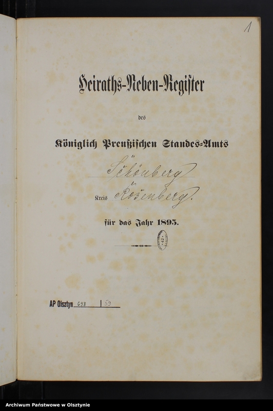 image.from.unit.number "Heiraths-Neben-Register Nr 1 - 19"