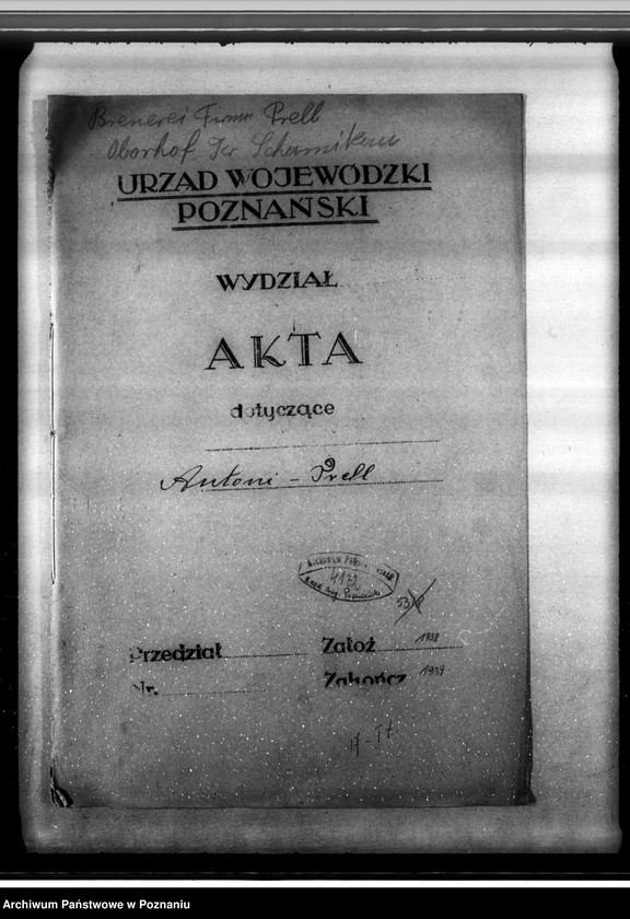 Obraz 4 z jednostki "Gorzelnia A. Prella w Bronisławkach pow. czarnkowski plan budowlany"