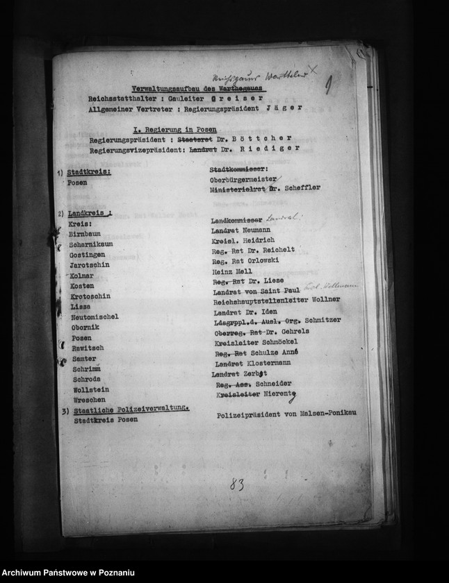 Obraz 5 z jednostki "Geschäftsverteilungsplan (urzędu namiestnika)"