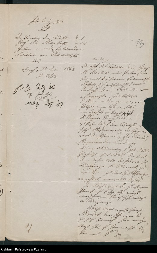 Obraz 16 z jednostki "A. betr. Grafen Miecislaus Skarbek"