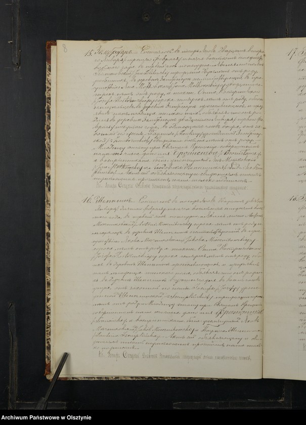 Obraz 10 z jednostki "Duplikat˝ Aktov˝ Uroždennyh˝, Brakosočetannyh˝ i Umerših˝ prihoda Ânov˝ s˝ 1878 goda [Duplikat. Akta urodzeń, małżeństw i zgonów Parafii Janowo z 1878 rok]"
