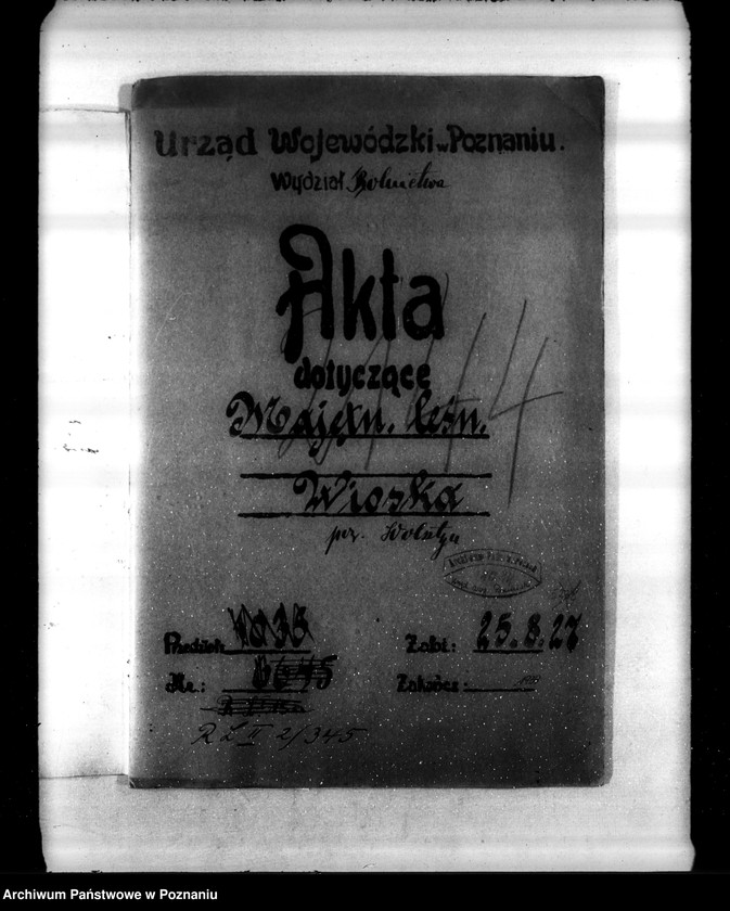 Obraz 4 z jednostki "Majętność leśna Wioska powiat wolsztyński"