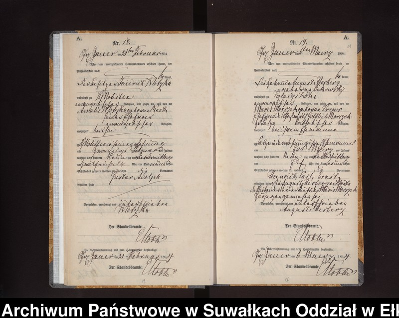 image.from.unit.number "Geburts-Neben-Register des Königlichen Preussischen Standes-Amtes Gr. Jauer Kreis Loetzen"