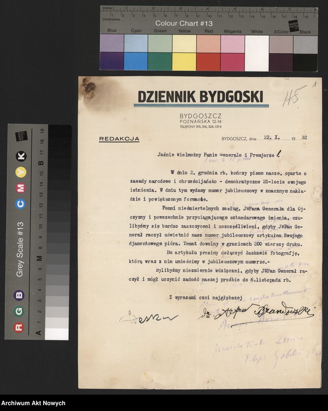 image.from.unit.number ""Dziennik Bydgoski" Prośba o artykuł."