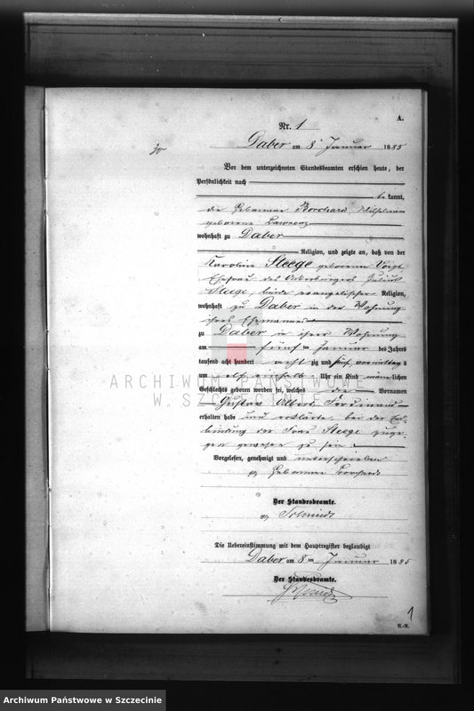 Obraz z jednostki "Geburts-Register (Neben-Register)"