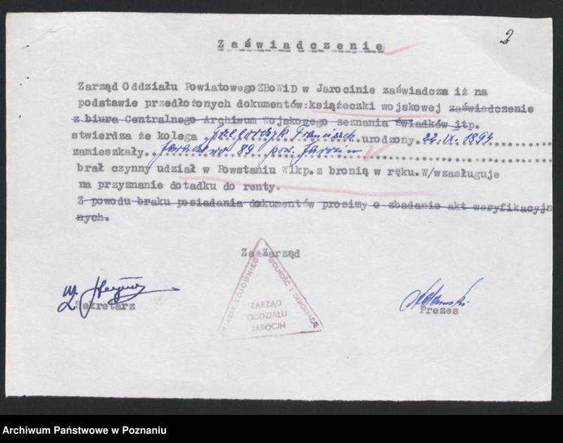 Obraz 19 z jednostki "Życiorysy powstańców wielkopolskich: G - tom Vl /Grzegorczyk Franciszek - Gwardzik Józef/."