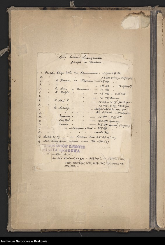 image.from.unit.number "Spisy ludności województwa krakowskiego z lat 1790-1791: I. Kraków - parafie miasta"