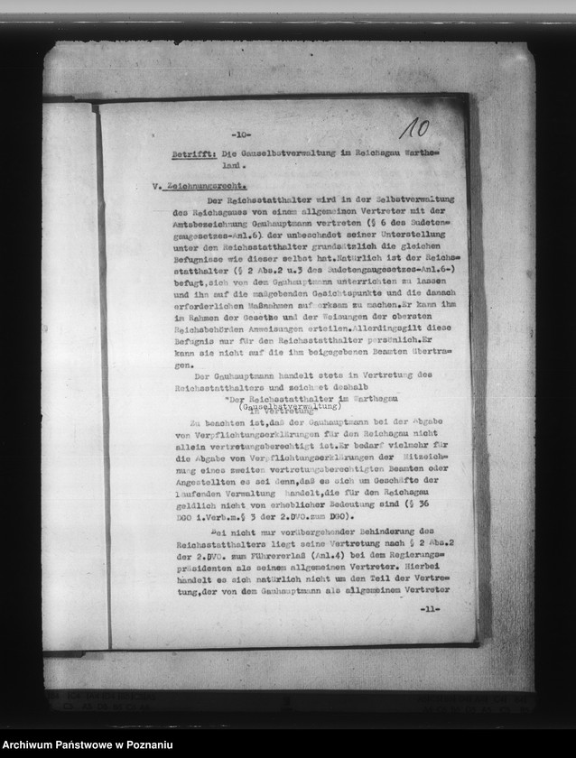 Obraz 14 z jednostki "Die Gauselbstverwaltung im Reichsgau Wartheland"