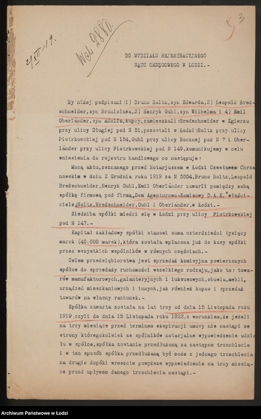 Obraz 5 z jednostki "Dom agenturowo-komisowy "Dak" właściciel Boltz Bredschneider"