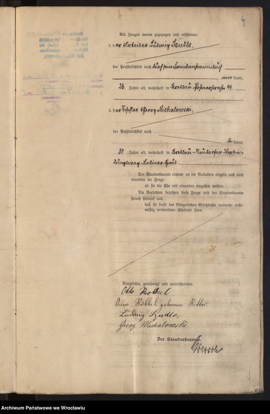 image.from.unit.number "Heiraths-Haupt-Register Breslau I 1900 Band 1"