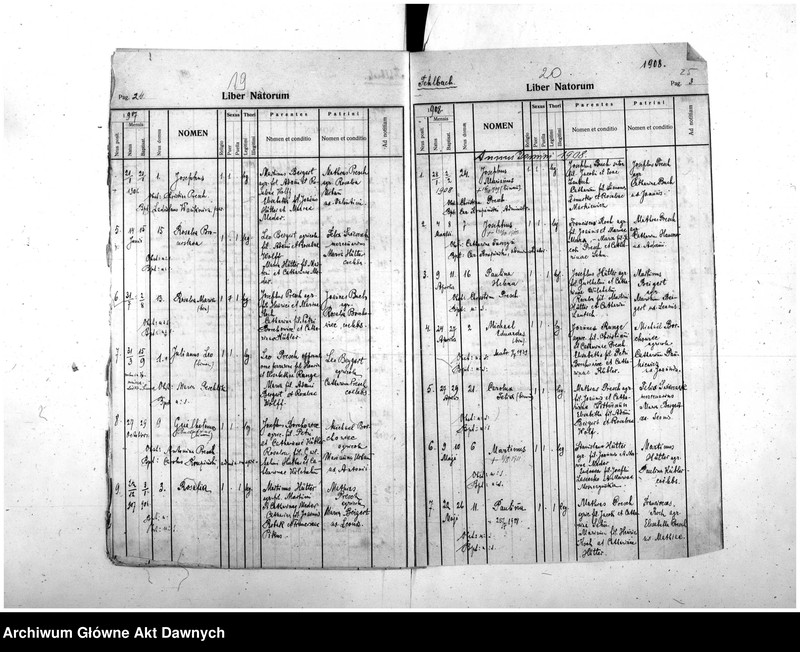 image.from.unit.number "Parafia: różne. Dekanat: różne. Fragmenty akt różnych parafii archidiecezji lwowskiej: 1. Gródek Jagielloński (dek. Gródek) - fragment (prawdopodobnie ekstrakt) księgi urodzeń z lat 1862-1863, 9 s.; 2. Kobylnica/Fehlbach (dek. Lubaczów) - fragment (prawdopodobnie ekstrakt) księgi urodzeń z lat 1901-1904, 1906-1908, 26 s.; 3. Martynów Nowy (dek. Dolina) - fragment księgi zgonów 1871, 1873, 5 s.; 4. Nadwórna (dek. Stanisławów) - fragment księgi urodzeń 1890, 9 s.; 5. Podhajce (dek. Podhajce) - fragment księgi zgonów 1899, 8 s.; 6. Podhorce (dek. Brody) - fragment księgi ślubów 1899-1900, 7 s.; 7. Stanisławów (dek. Stanisławów) - fragment (ekstrakt) księgi zgonów 1876 (pośw. 1877), s. 20; 8. Św. Stanisław (dek. Stanisławów) - fragment (ekstrakt) księgi urodzeń 1929, 2 s.; 9. Tyśmienica (dek. Stanisławów) - fragment księgi zgonów 1876, 2 s.; 10. Załoźce (dek. Brody) - fragment księgi ślubów, lata osiemdziesiąte XIX w., szczątek, 2 s.; 11. Śniatyn (dek. Horodenka) - fragment księgi urodzeń 1882, szczątek 2 s.; 12. Zawałów (dek. Skałat) - fragment (ekstrakt) księgi zgonów 1914, 3 s.; 13. Złotniki (dek. Podhajce) - fragment księgi zgonów 1891, 1 s.."