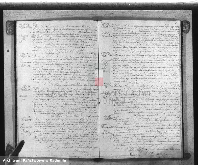 image.from.unit.number "Duplikat Książka Urodzonych, Zaślubionych i Zmarłych Parafii Wysoka w powiecie Szydłowieckim Obwodzie Opoczyńskim Województwie Sandomierskiem z roku 1832"