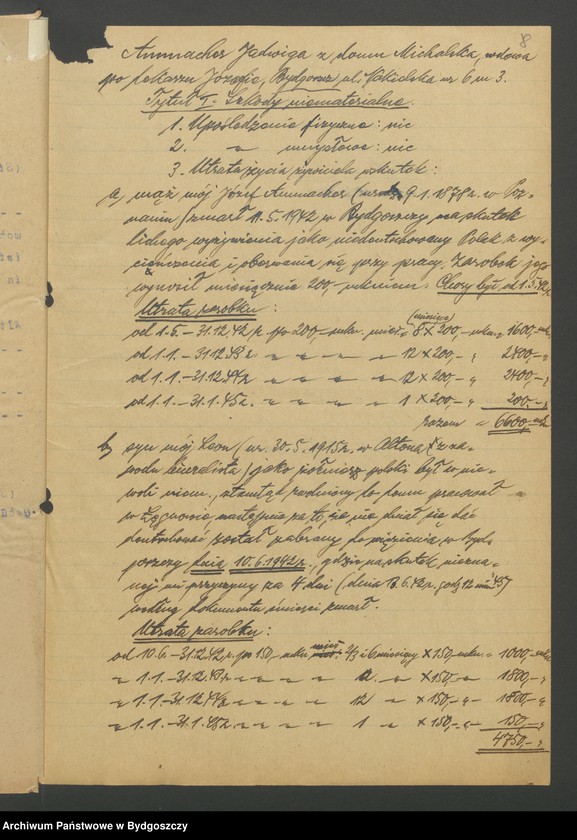 image.from.unit.number "Kwestionariusz dotyczący rejestracji szkód wojennych, nr 121-180"