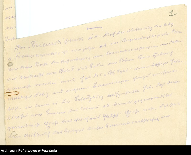 Obraz 11 z jednostki "Sytuacja przed wybuchem powstania wielkopolskiego. /Tłumaczenia z prasy polskiej na język niemiecki, wypisy z prasy niemieckiej w Poznaniu/ - część lV."