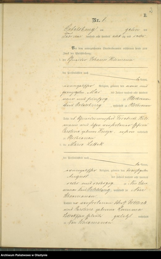 image.from.unit.number "Heiraths-Haupt-Register Nr 1 - 17"