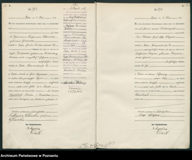 Obraz 12 z jednostki "Księga miejscowa urodzeń tom III [Rejestr główny urodzeń]"