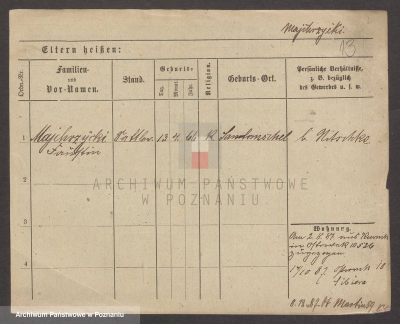 Obraz 13 z jednostki "Majchrzakowski - Majkowski"