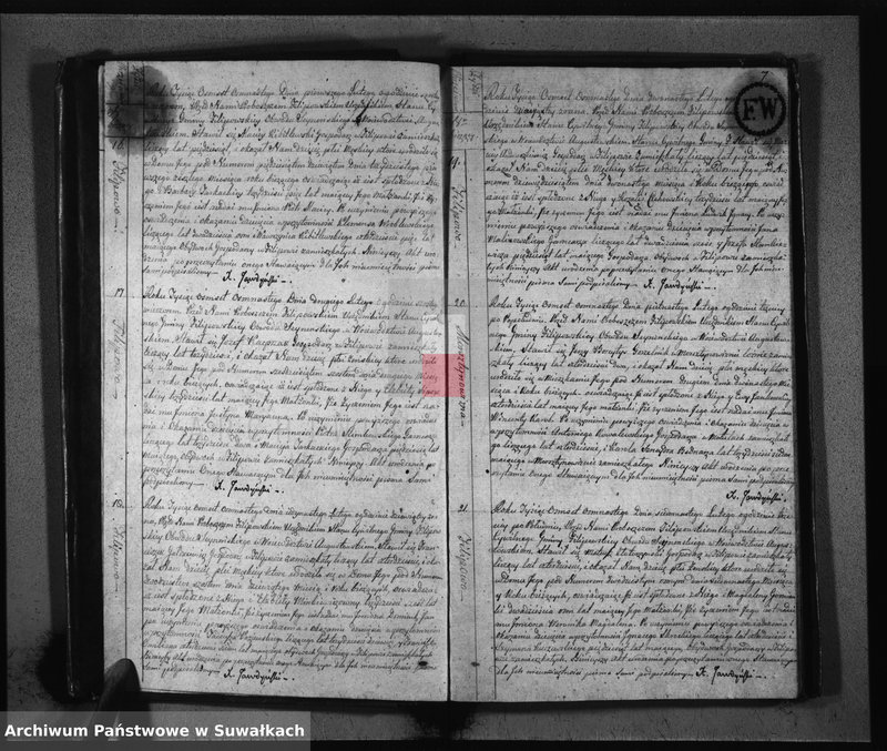 Obraz 6 z jednostki "Akta Urodzonych Gminy Filipowskiey od Dnia 1-go Stycznia 1818 R-u"