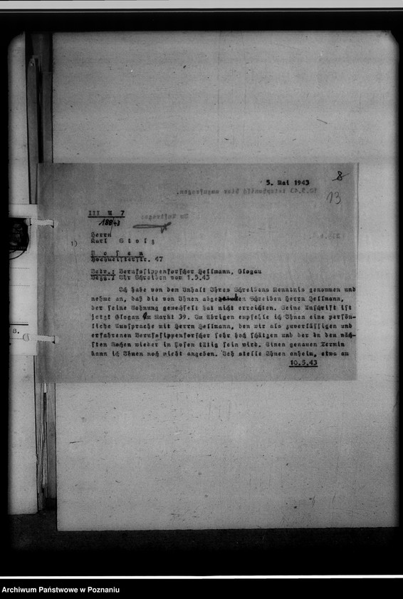 Obraz 17 z jednostki "Berufssippenforscher Oskar Hellmann, Glogau [Głogów]"