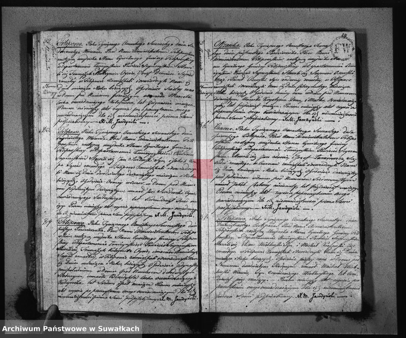 Obraz 17 z jednostki "Akta Zeszłych Gminy Filipowskiey od 1-go Stycznia 1816 R-u"