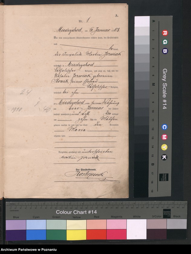Obraz 4 z jednostki "Geburts-Haupt-Register"