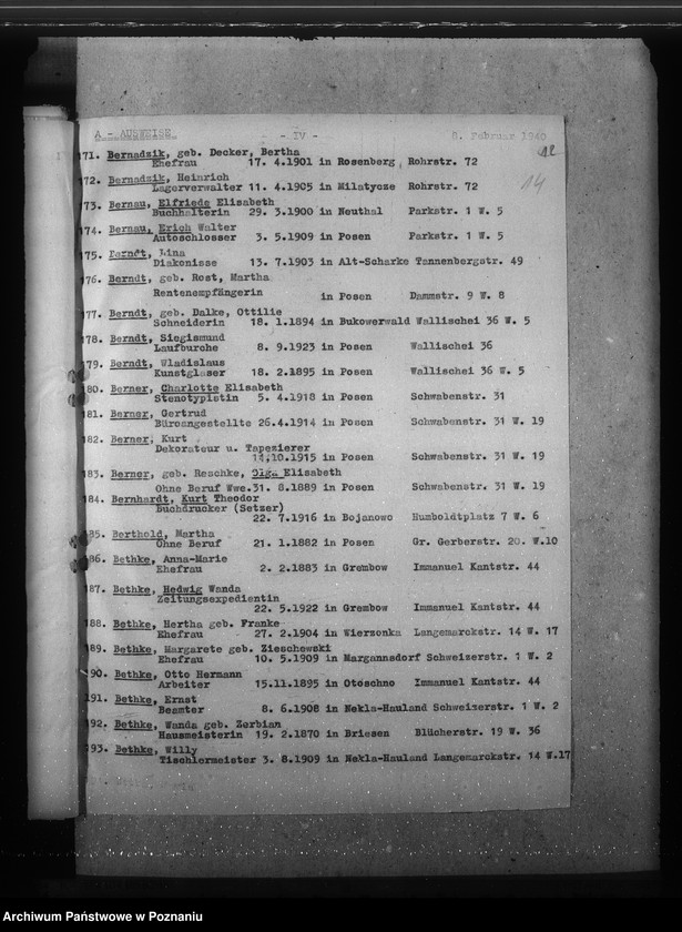 image.from.unit.number "Deutsche Volksliste. Allgemeiner Schriftverkehr mit den Bezirksstellen und mit den Zweigstellen"