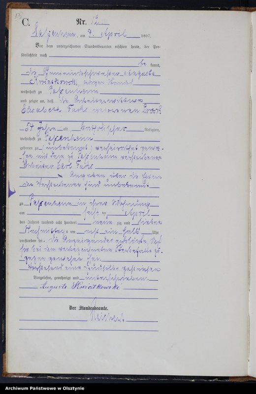 image.from.unit.number "Sterbe-Haupt-Register Nr 1 - 45"
