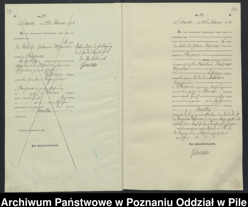 Obraz 19 z jednostki "Księga urodzeń"