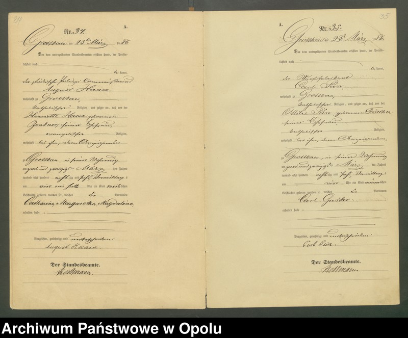 image.from.unit.number "Księga Urodzeń (pierwopis) U.S.C. Grodków 1886 rok"