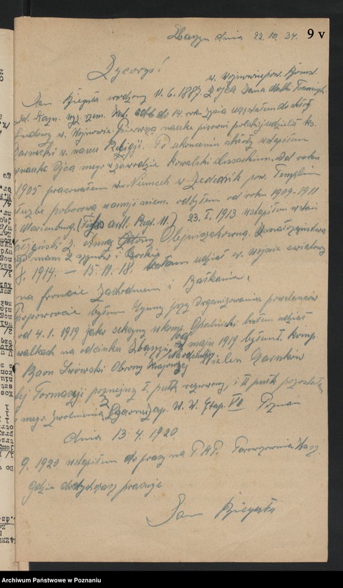 image.from.unit.number "Okólniki i zarządzenia Zarządu Głównego i Okręgu Związku Powstańców Wielkopolskich."