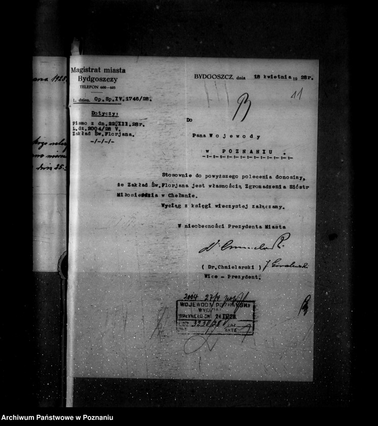 Obraz 15 z jednostki "Sierociniec przy Zakładzie św. Floriana w Bydgoszczy"