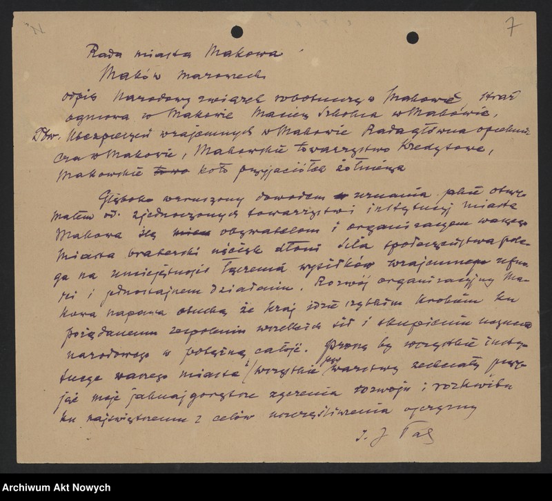 image.from.unit.number "Hołdy; listy, depesze, adresy, od instytucji, organizacji, osób prywatnych"