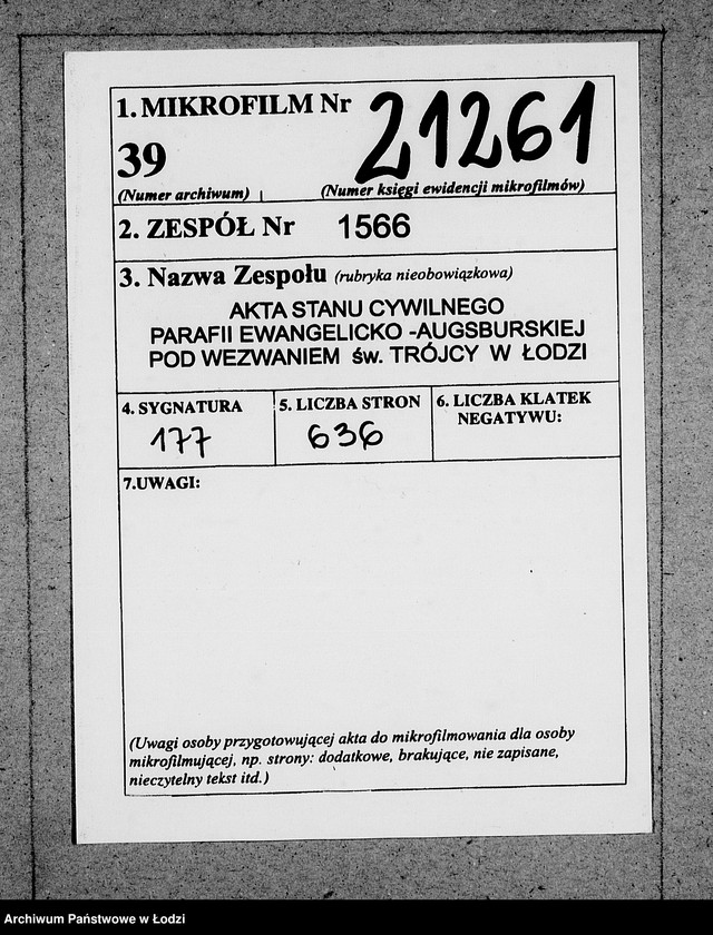 Obraz 2 z jednostki "Akta urodzeń"