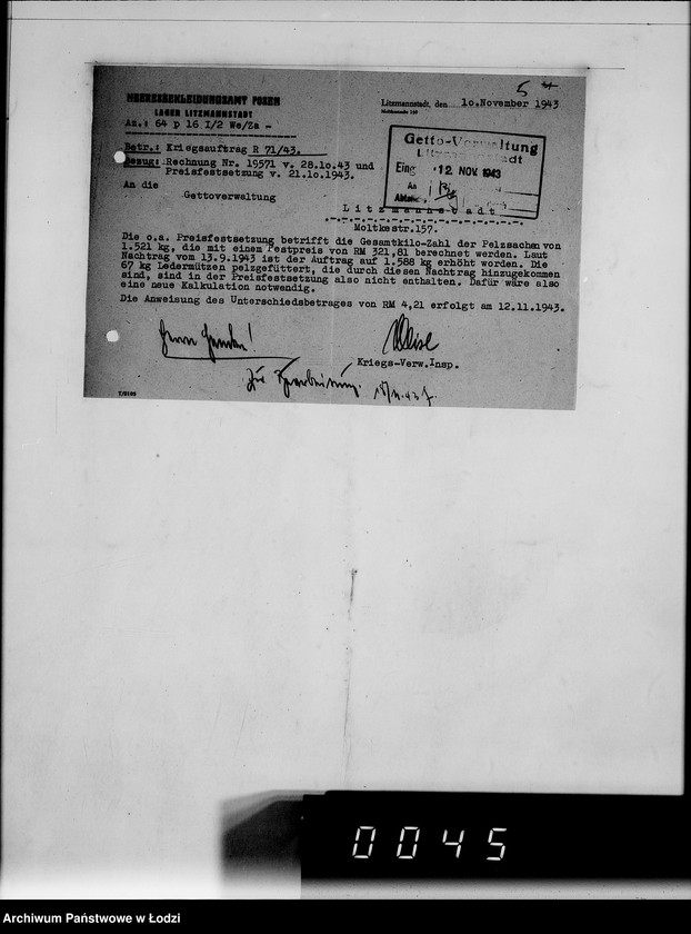 Obraz 9 z jednostki "Auftrag R.71/43 H BA.L L