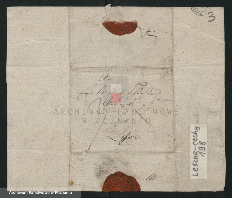 Obraz 4 z jednostki "Prośba cechu ślusarskiego w Sierakowie o zapomogę pieniężną skierowana do cechu ślusarskiego w Lesznie. Motywem prośby było zniszczenie miasta pożarem"