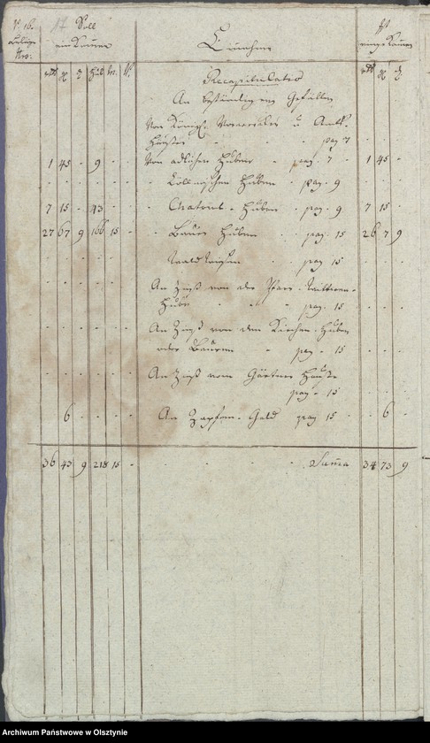 image.from.unit.number "Jahr Kirchen Rechnung der Gross Engelauschen Kirchen aller Einnahme und Ausgabe wie auch Bau-Rechnung"