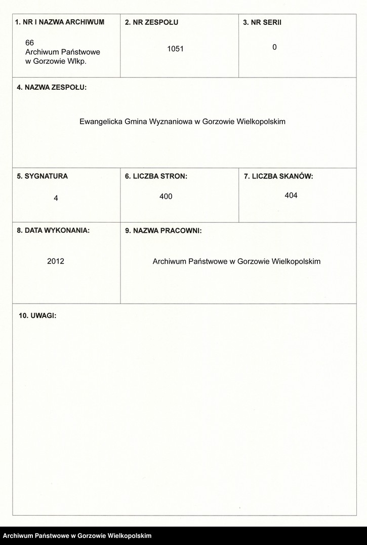Obraz 1 z jednostki "Sprawy kasowe kościoła mariackiego w Gorzowie Wielkopolskim"
