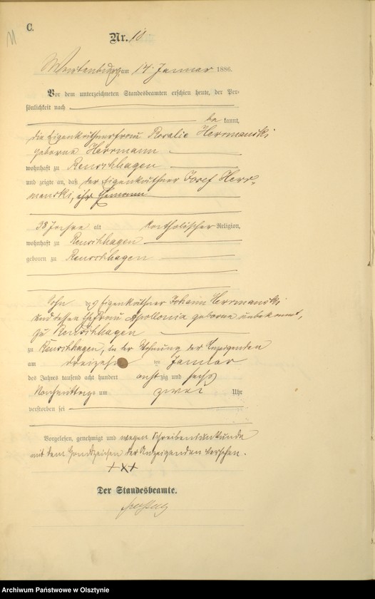 image.from.unit.number "Sterbe-Haupt-Register Nr 1 - 185"