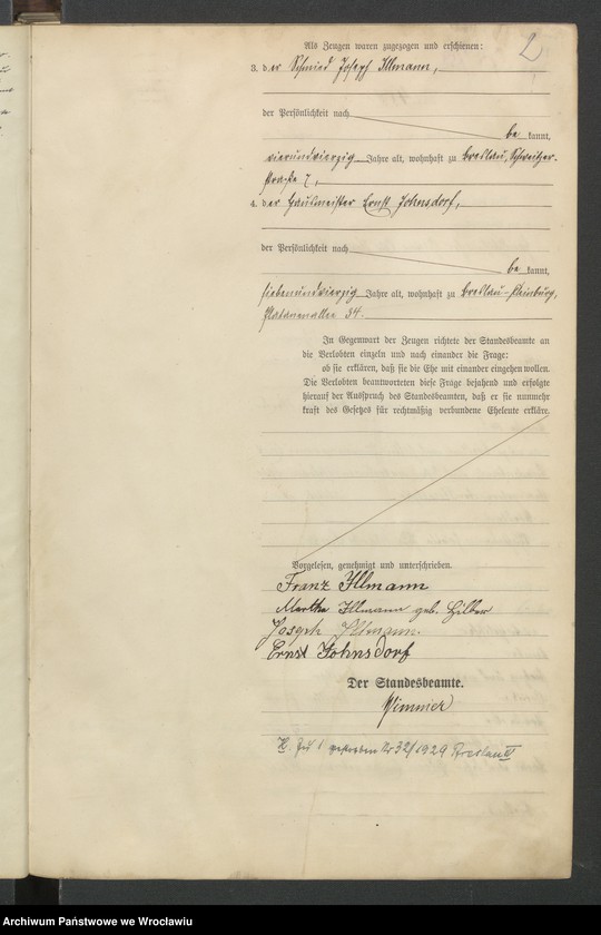 image.from.unit.number "Heiraths-Haupt-Register Breslau IV 1899 Band 3"