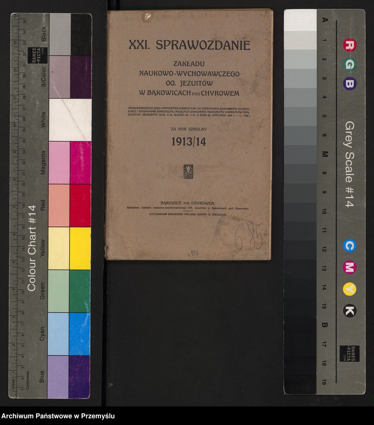 image.from.unit.number "X Sprawozdanie Zakładu naukowo-wychowawczego OO. Jezuitów w Bąkowicach pod Chyrowem za rok szkolny 1913/14"