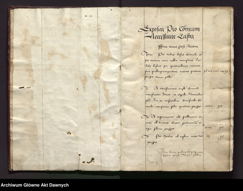 Obraz z jednostki "Regestrum Johannis Balynsky thesaurarii castri Marienburgensis."