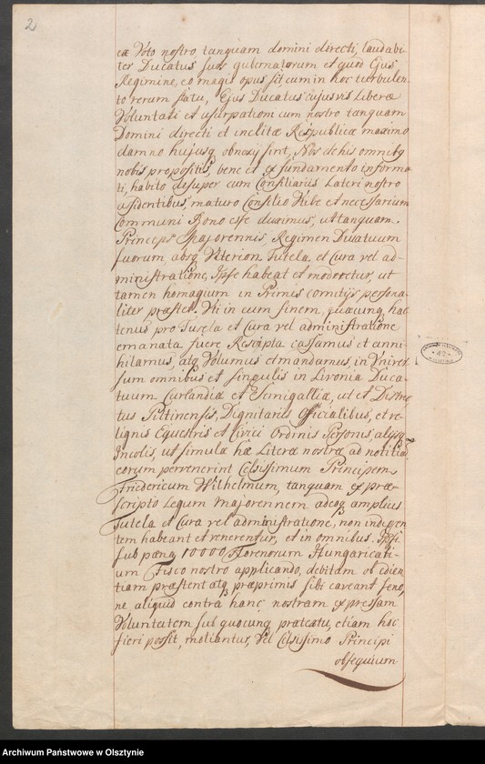 image.from.unit.number "Sammlung Curländischer Akten Aktenfragmenty in 8 Grupen t.1"