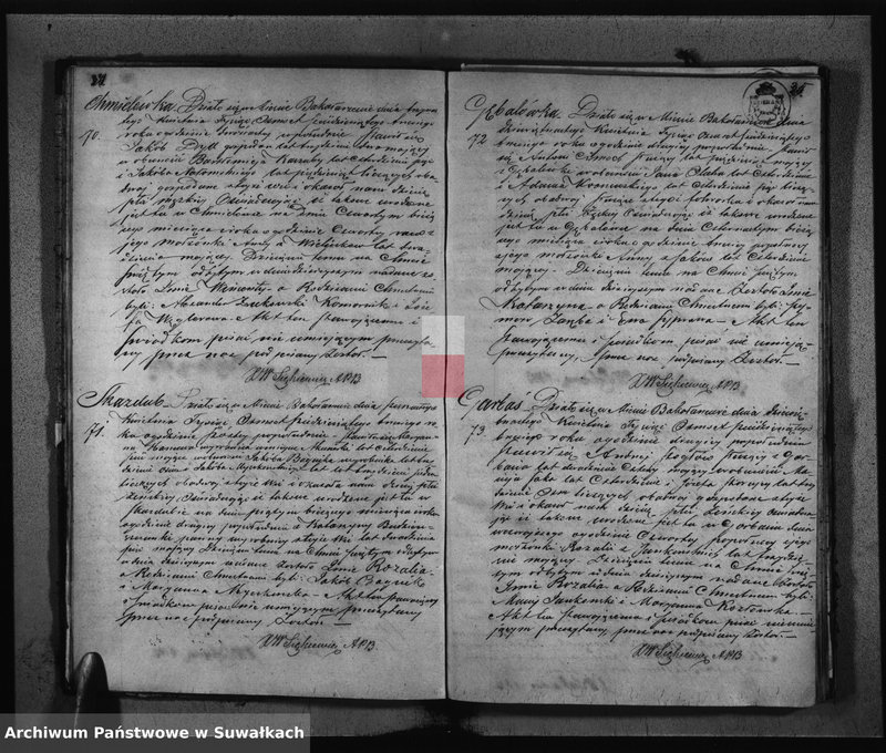 image.from.unit.number "Księga Duplikat zawierająca w sobie Akta Urodzonych, Zaślubionych i Zmarłych z roku 1863 w parafii Bakałarzew"