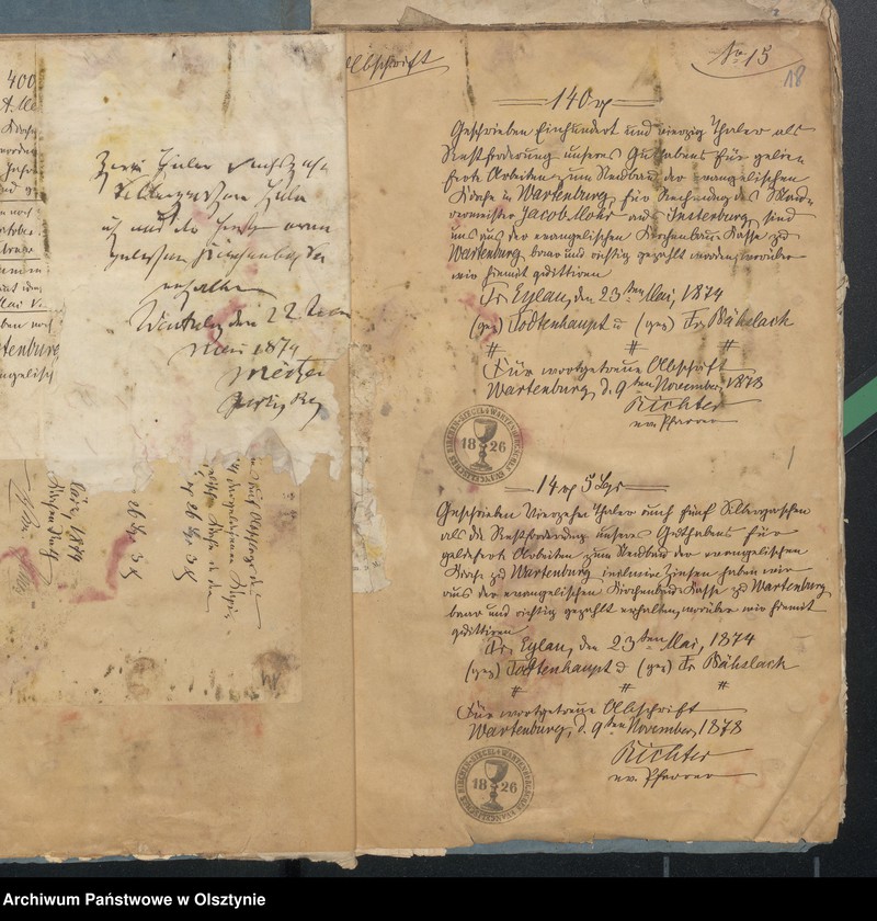 image.from.unit.number "Beläge zur Rechnung über die evangelischen Kirche zu Wartenburg"
