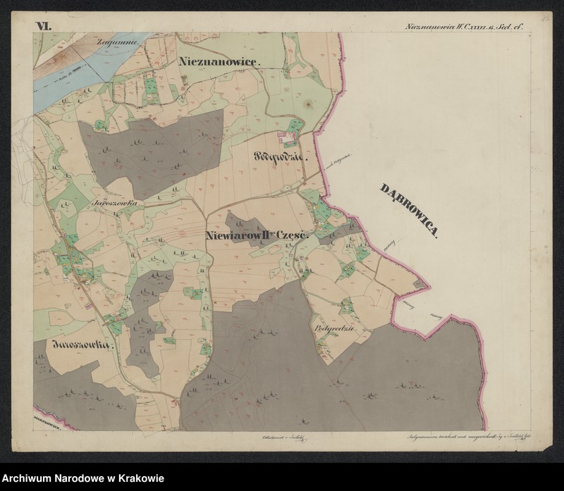 image.from.unit.number "198 Dorf Nieznanowice sammt Enclave Niewiarów II-ga część bestehend aus den Ortschaften Jaroszowka [Jaroszówka] und Podgrodzie in Galizien Bochnier Kreis"