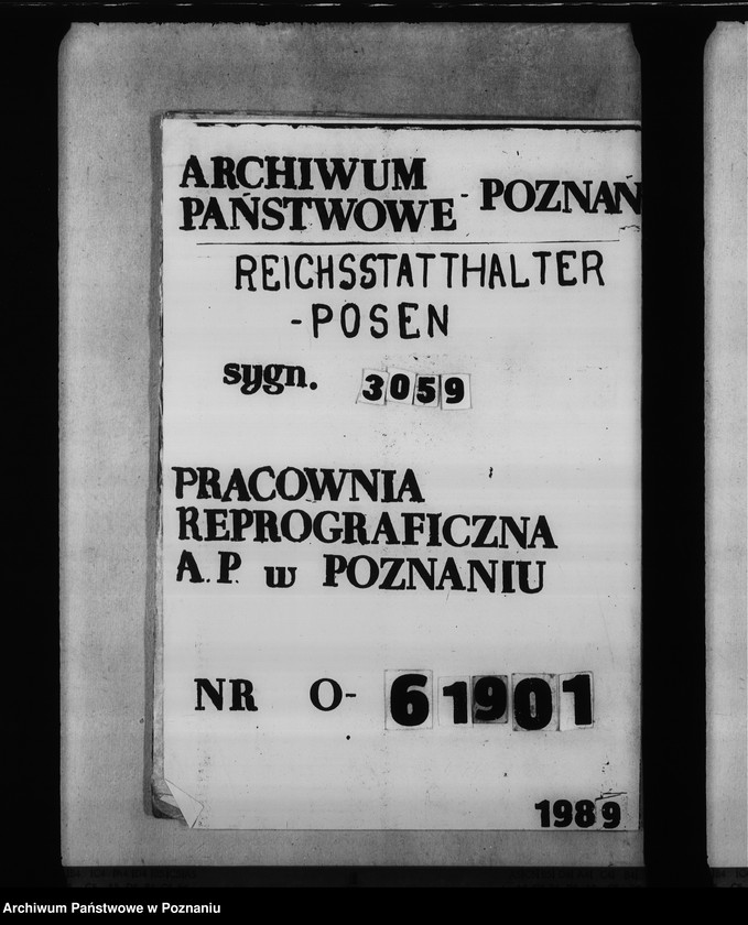 Obraz 1 z jednostki "Kostenanschlag zum Dienstwohngebäude des Reichsstatthalters des Warthegaues - nad jeziorem Góreckim"