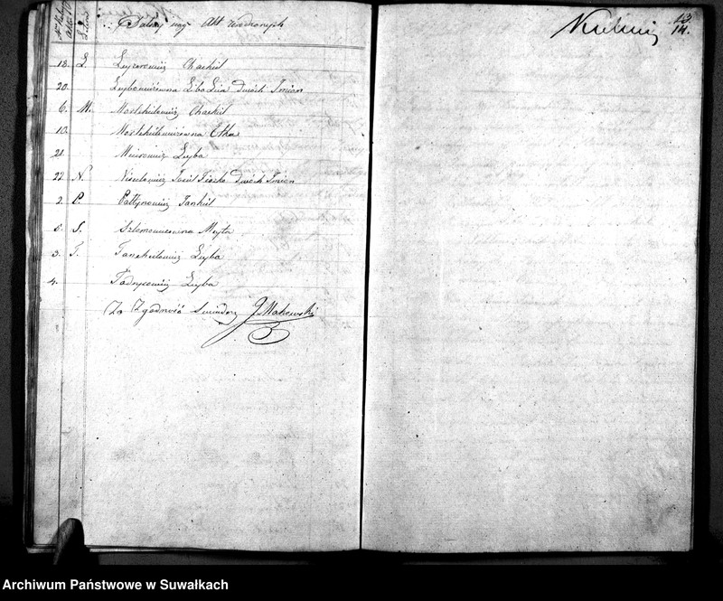 image.from.unit.number "Duplikat Akt Urodzonych, Zaślubionych i Zmarłych z roku 1836 Okręgu Krasnopolskiego"