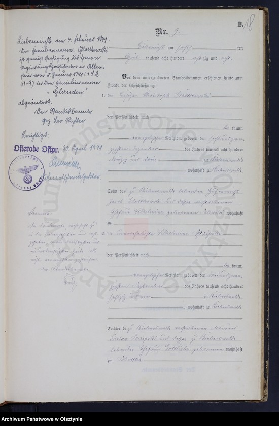 image.from.unit.number "Heiraths-Neben-Register Nr 1 - 33"